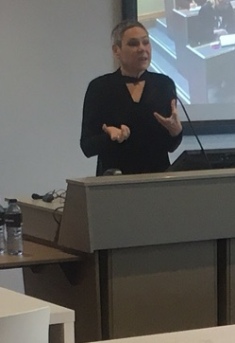 Professor Clare Hemmings speaking at the 2016 ECR pre-conference event.